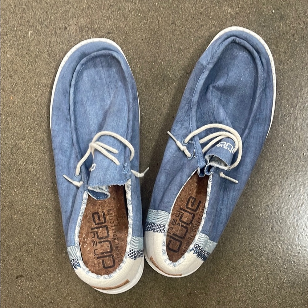 Hey Dude Wally Blue Loafers
